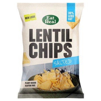 Eat Real Organic Lentil Chips Sea Salted 95g