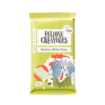 Fellow Creatures Organic Matcha White Chocolate Bar, 70g