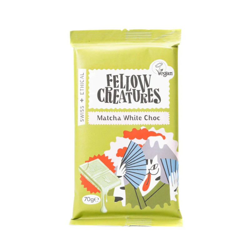 Fellow Creatures Organic Matcha White Chocolate Bar, 70g
