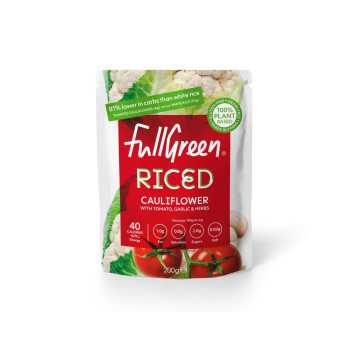 Fullgreen Organic Riced Cauliflower With Tomato Garlic And Herbs, 200g