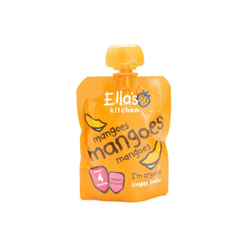 EllaS Kitchen Organic Mango Puree For 4 Months Plus Babies 70g