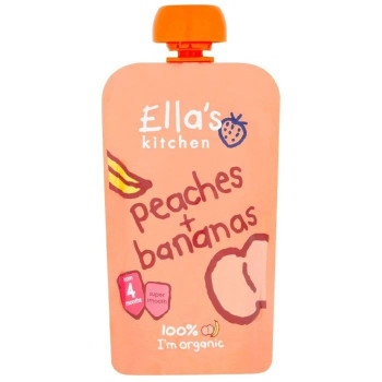 EllaS Kitchen Organic rganic Peaches Bananas Puree 120g