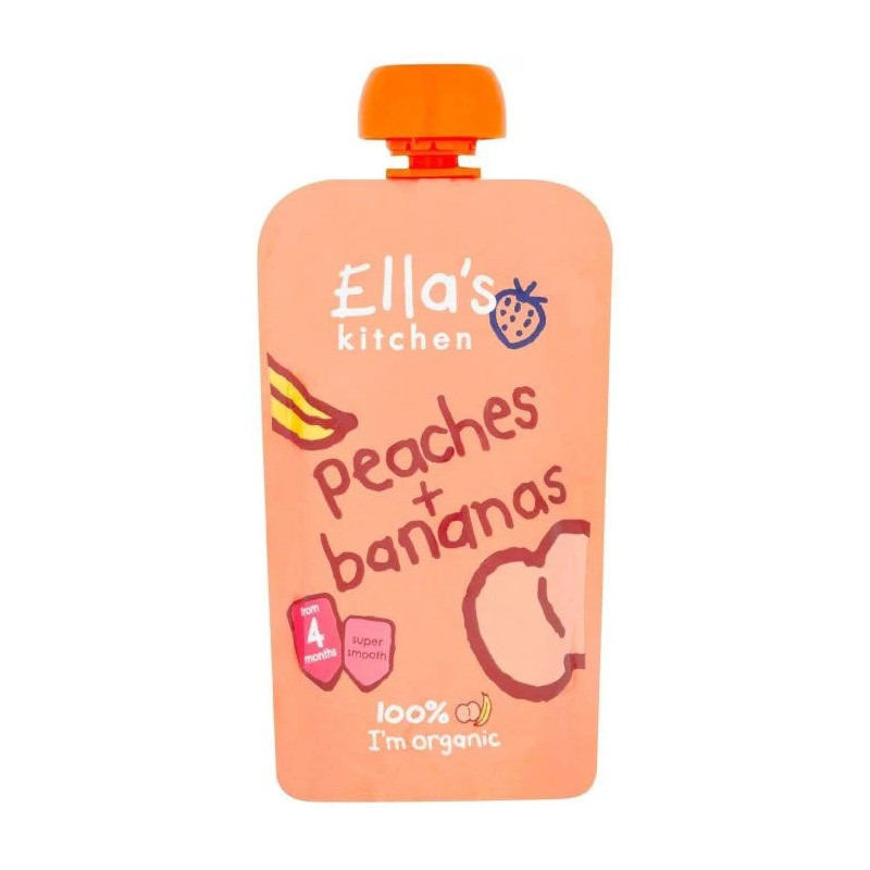 EllaS Kitchen Organic rganic Peaches Bananas Puree 120g