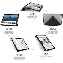 Pipetto Origami No1 For Apple Ipad Air 13 Inch Case, M2 Smart Cover With 5 In 1 Stand, Black
