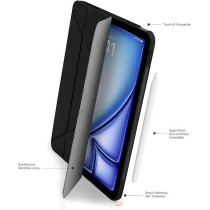 Pipetto Origami No1 For Apple Ipad Air 13 Inch Case, M2 Smart Cover With 5 In 1 Stand, Black