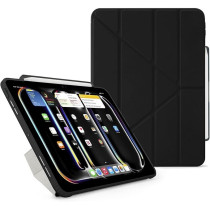 Pipetto Origami No3 Pencil Case For Apple Ipad Pro 13 Inch Case, M4 Smart Cover With 5 In 1 Stand, Black