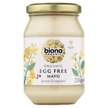 Biona Organic Egg Free Mayonnaise With Lactose And Soya Free, 230g
