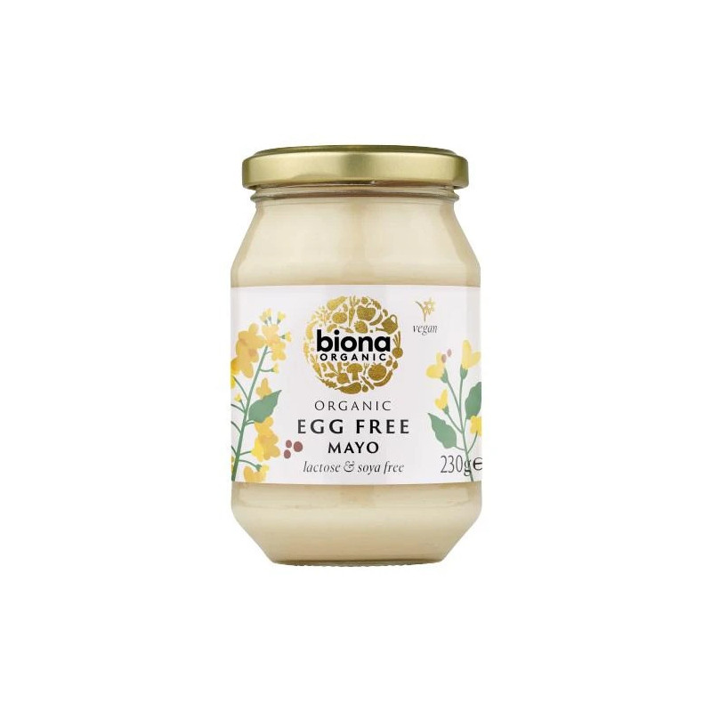 Biona Organic Egg Free Mayonnaise With Lactose And Soya Free, 230g