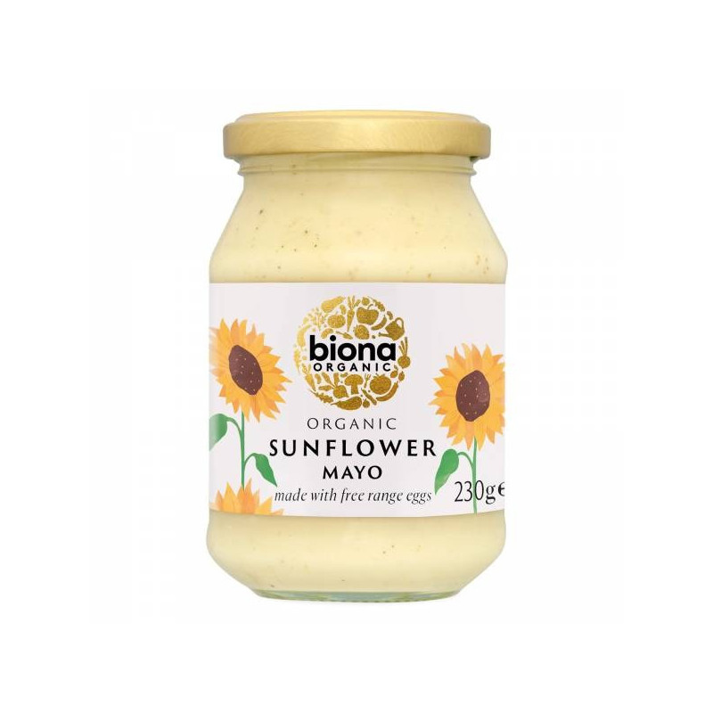 Biona Organic Sunflower Mayo With Free Range Eggs, 230 g