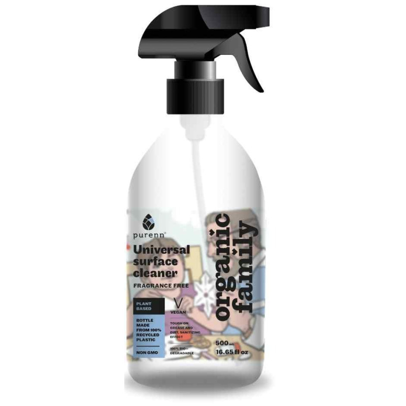 Purenn Organic All Purpose Cleaner Without Aroma, 500ml