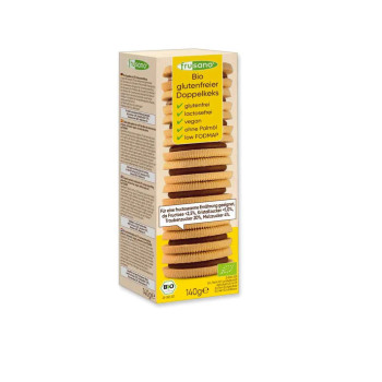 Frusano Organic Blonde Chocolate Sandwich Biscuit 140g