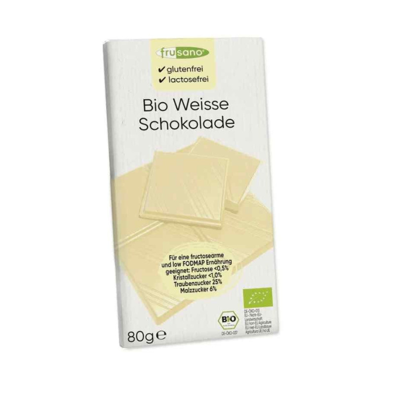 Frusano Organic White Chocolate 80g
