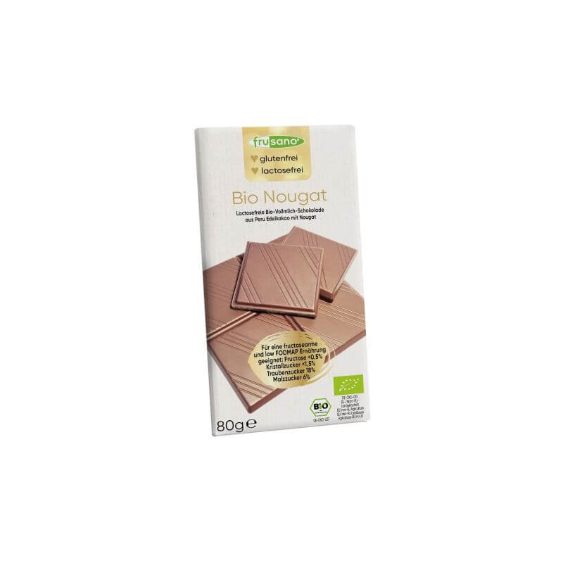 Frusano Organic Nougat chocolate 80g