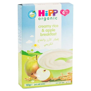 Hipp Organic Creamy Rice And Apple Breakfast 160g