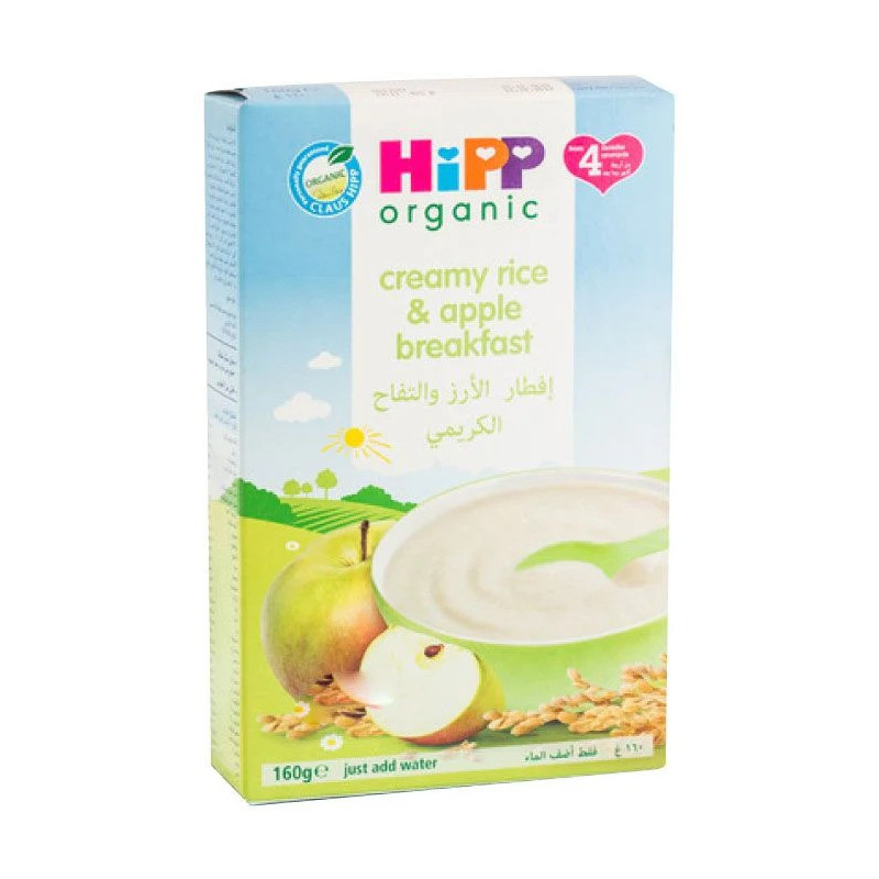 Hipp Organic Creamy Rice And Apple Breakfast 160g