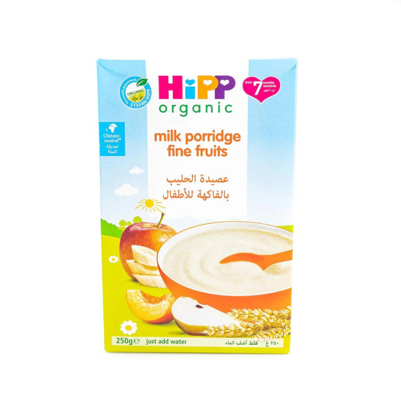 Hipp Fine Fruits Milk Porridge, 250g