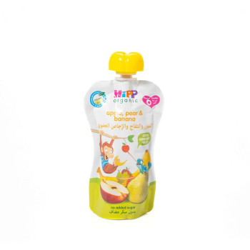 Hipp Organic Apple Pear Banana Puree, 100g
