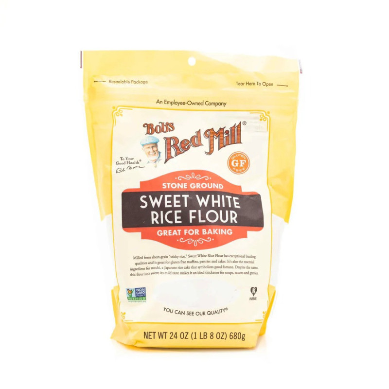 Bobs Red Mill Organic Stone Ground Sweet White Rice Flour 680g