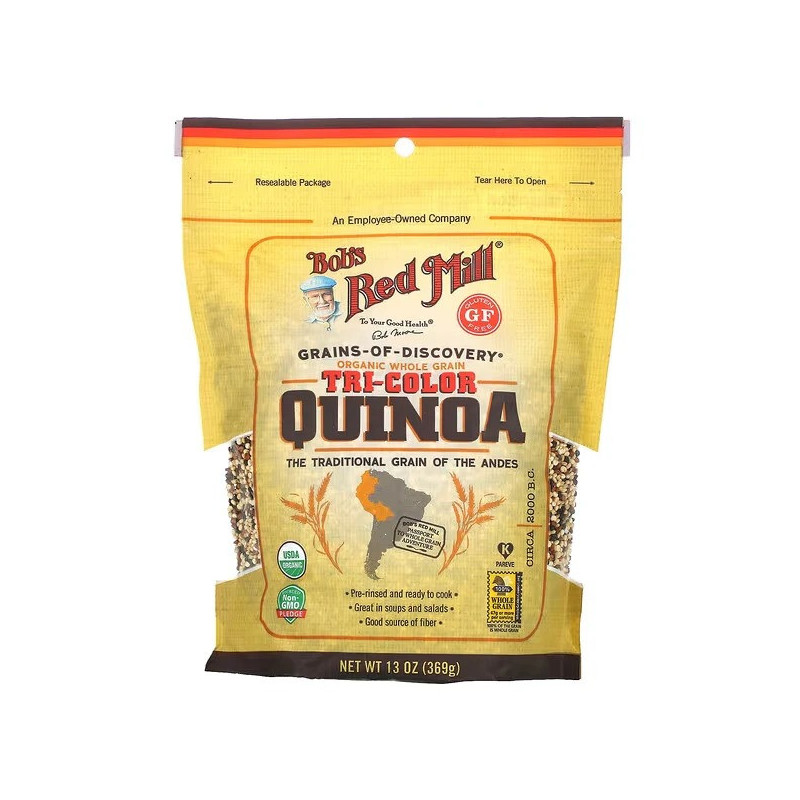 Bobs Red Mill Organic Tricolor Quinoa Grain, 369g