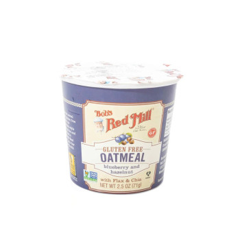 Bobs Red Mill Organic Oatmeal Cup Blueberry Hazelnut 71g