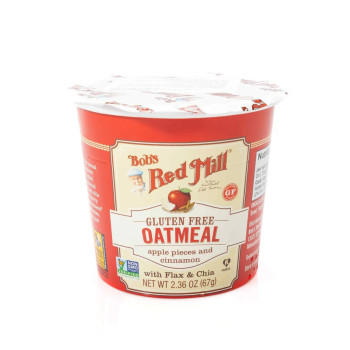 Bobs Red Mill Organic Oatmeal Cup Apple Cinnamon, 67g