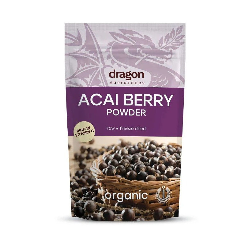 Dragon Superfoods Organic Acai Berry Powder Freeze Dry 75g