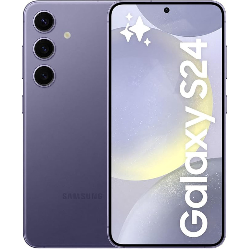 SAMSUNG Galaxy S24, AI Phone, 256GB Storage, Cobalt Violet, 8 GB RAM, Android Smartphone, 50MP Camera, Bigger Display, Faster RAM, Long Battery Life