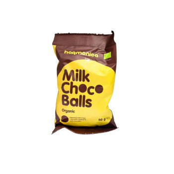 Harmonica Organic Rice Chocolate Milk Ball Puff, 50g