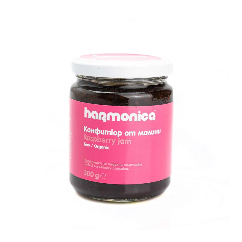 HarmonicaOrganic Raspberry Jam 300g