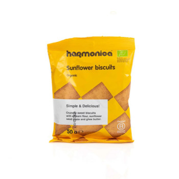 Harmonica Organic Biscuits With Sunflower Seed Paste, 50 g