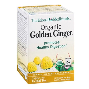 Traditional Medicianals Organic Golden Ginger Herbal Tea 24g