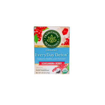 Traditional Medicinals Organic Everyday Detox Schisandra Berry Herbal Tea 24g