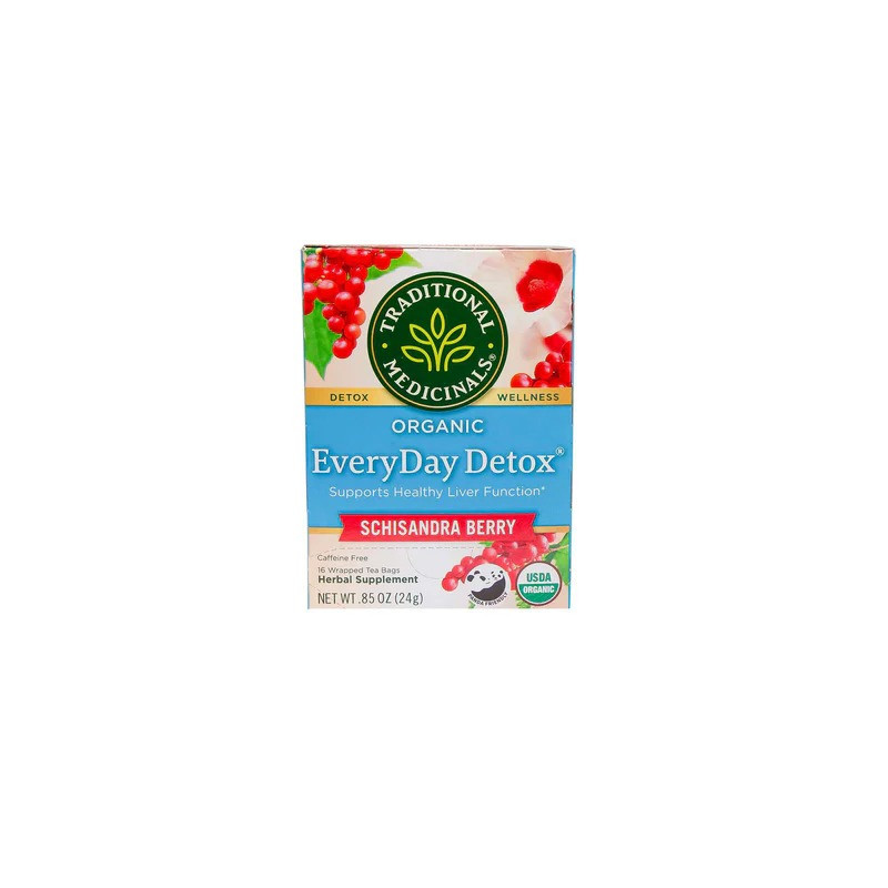 Traditional Medicinals Organic Everyday Detox Schisandra Berry Herbal Tea 24g
