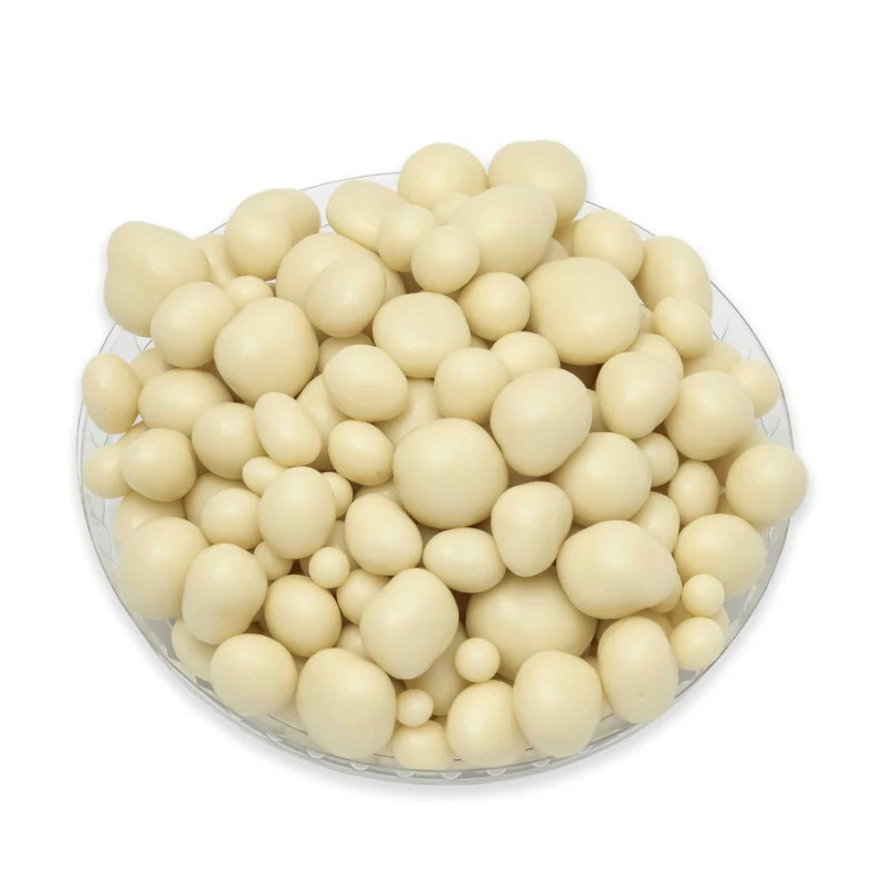 Confiserie Adam Organic Candied Lemon Bites Coated In Lemon Flavored White Chocolate, 100g