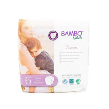 Bambo Nature Diapers Dream XL Number 6 For 16 To 30kg
