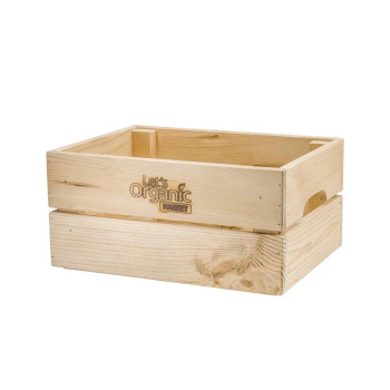 Lets Organic Small Wooden Market Box
