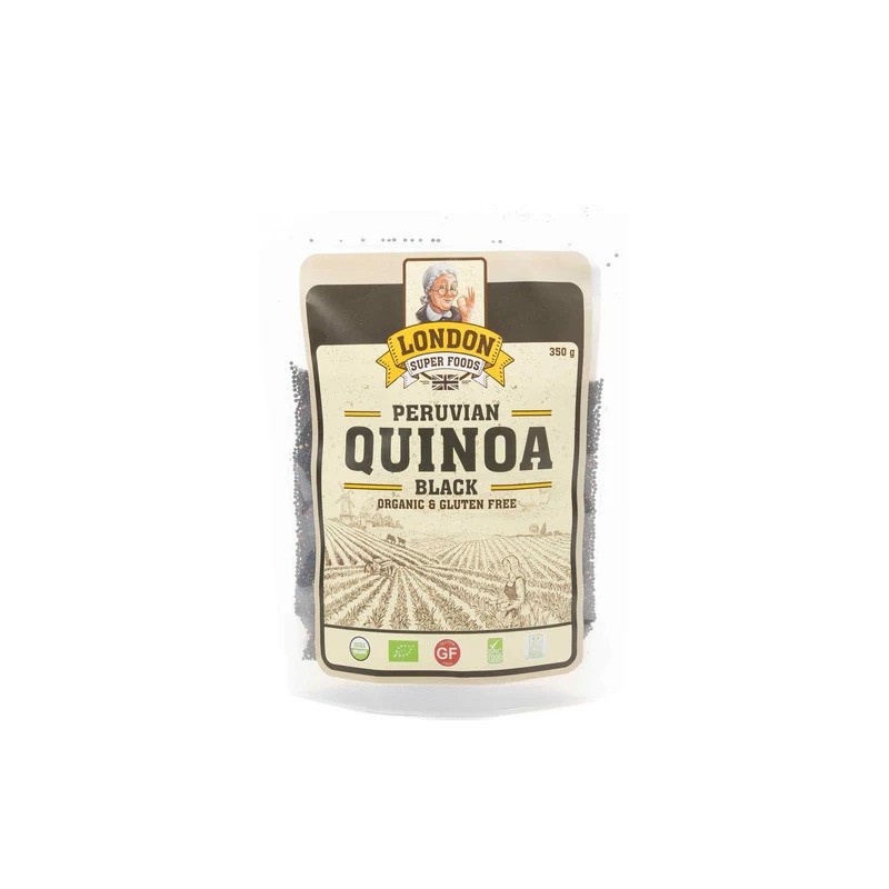 London Super Foods Organic Peruvian Black Quinoa, 350g