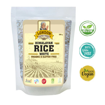 London Super Foods Himalayan Organic White Basmati Rice 350g