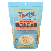 Bobs Red Mill Organic Quick Cooking Rolled Oats 454g