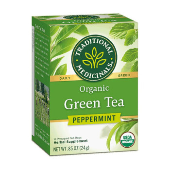 Traditional Medicinals Organic Green Tea Peppermint 24g