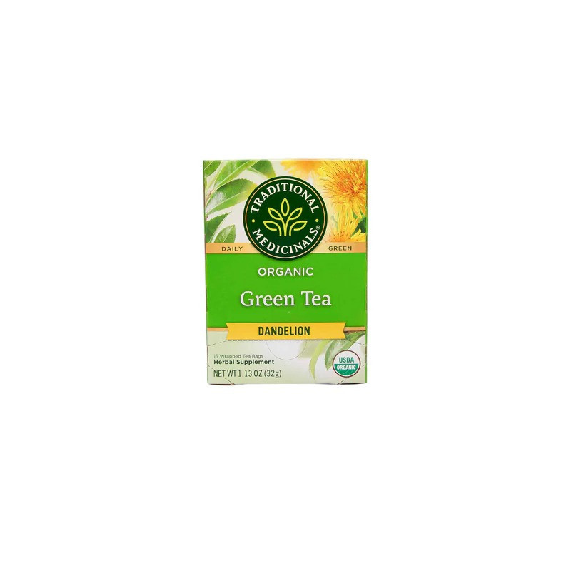 Traditional Medicinals Organic Green Tea Dandelion, 32g