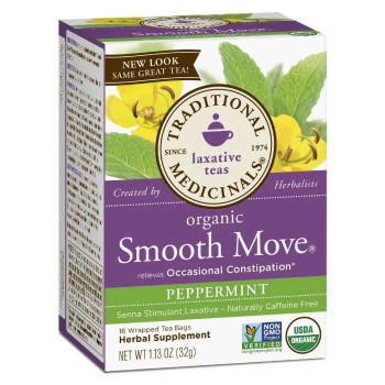 Traditional Medicinals Smooth Move Peppermint herbal Tea, 32g