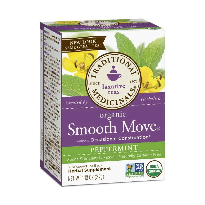 Traditional Medicinals Smooth Move Peppermint herbal Tea, 32g