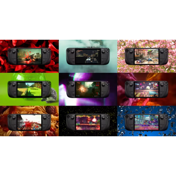 Valve Steam Deck OLED Handheld Gaming Console, 1TB SSD, 7.4 HDR OLED 90Hz Display, 6 nm AMD APU, Zen 2 4c 8t5 3.5GHz, Analog Sticks, HD Haptics, WiFi 6E, BT v5.3, USB Type C, Black