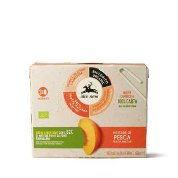 Alce Nero Organic Peach Nectar Juice 200 x 3