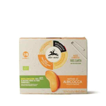 Alce Nero Organic Apricot Nectar Juice 200 x 3