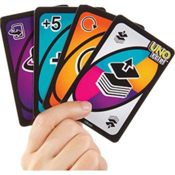 Uno Flip Card Game, Double Sided Cards And Special Flip For Parties