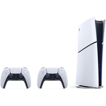 Sony PlayStation 5 Slim Digital Edition Dual Sense Wireless Controller Double Pack, 1 TB, 2023, International Version