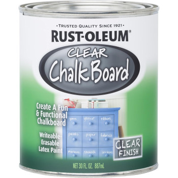 Rust Oleum Unique Chalkboard Writeable Erasable Clear Latex Paint 887ml