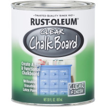 Rust Oleum Unique Chalkboard Writeable Erasable Clear Latex Paint 887ml